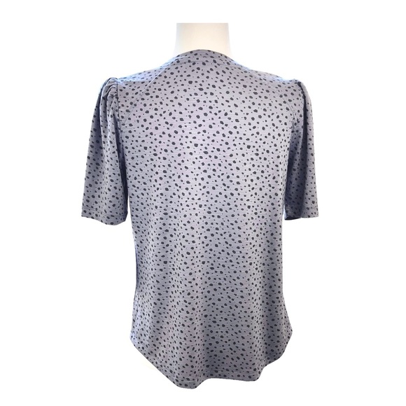 Democracy: Grey Animal Print Blouse. - Picture 5 of 11